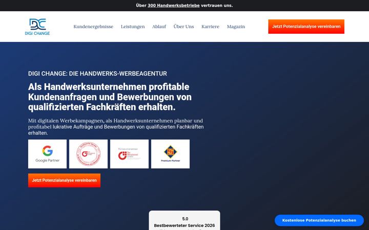 Screenshot of digi-change.de
