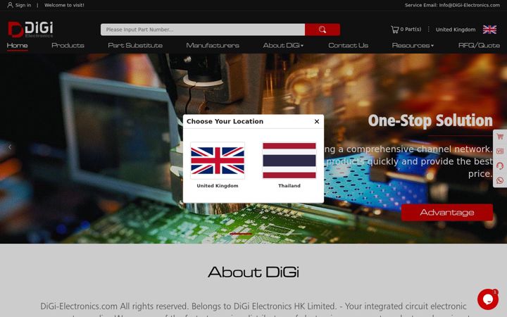Screenshot of digi-electronics.uk