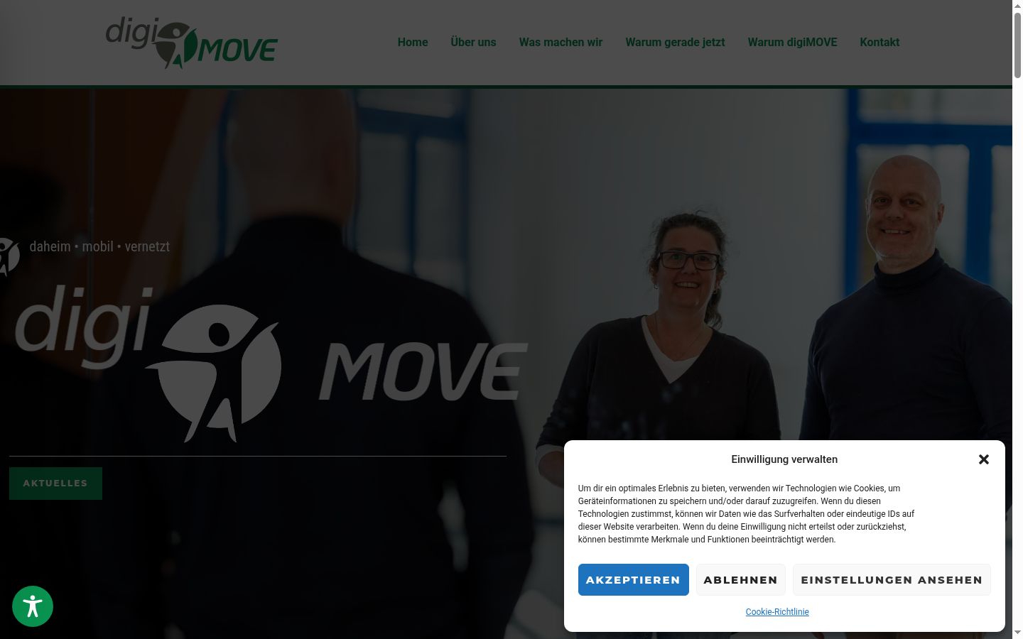 Sutikimo reklamjuostės, rodytos prieš bet kokią sąveiką, ekrano kopija