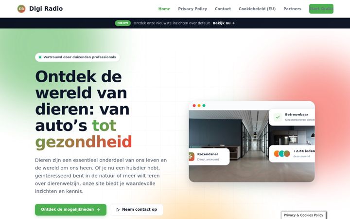 Captura de pantalla de digi-radio.nl