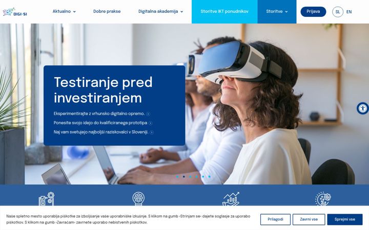 Screenshot of digi-si.eu