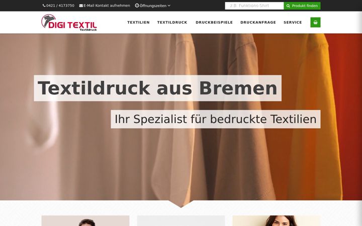 Screenshot of digi-textil.de