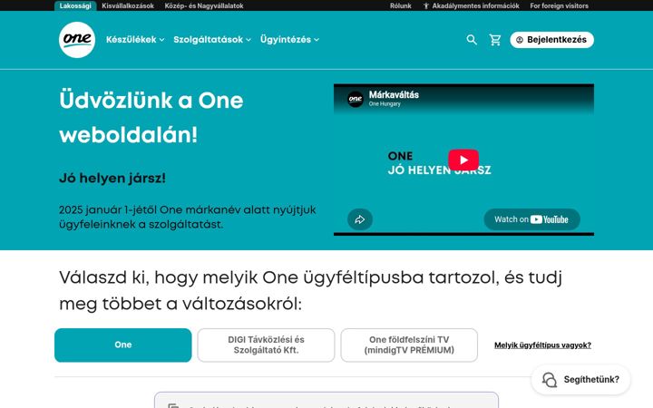 Screenshot di digi.hu
