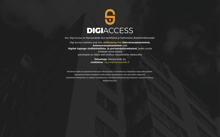Skærmbillede af digiaccess.fi