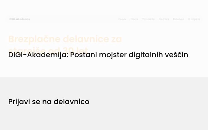 Screenshot of digiakademija.eu