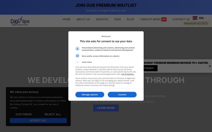 Screenshot of digialps.com