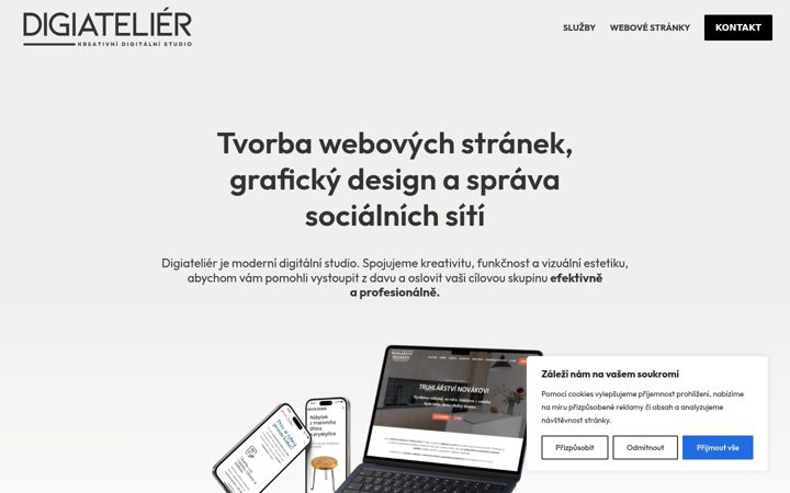 Skærmbillede af digiatelier.cz