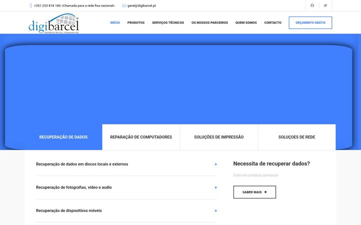 Captură de ecran a digibarcel.pt