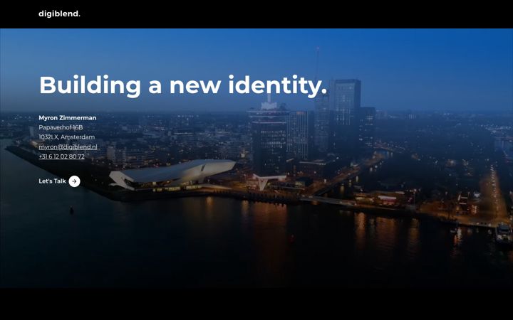 Captura de pantalla de digiblend.nl