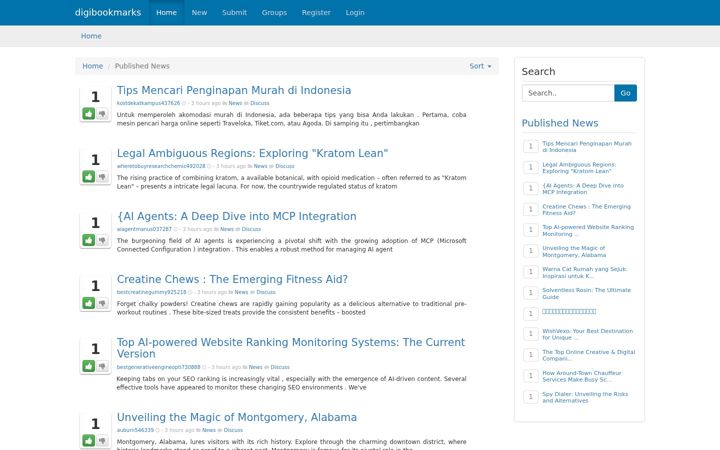 Screenshot of digibookmarks.com