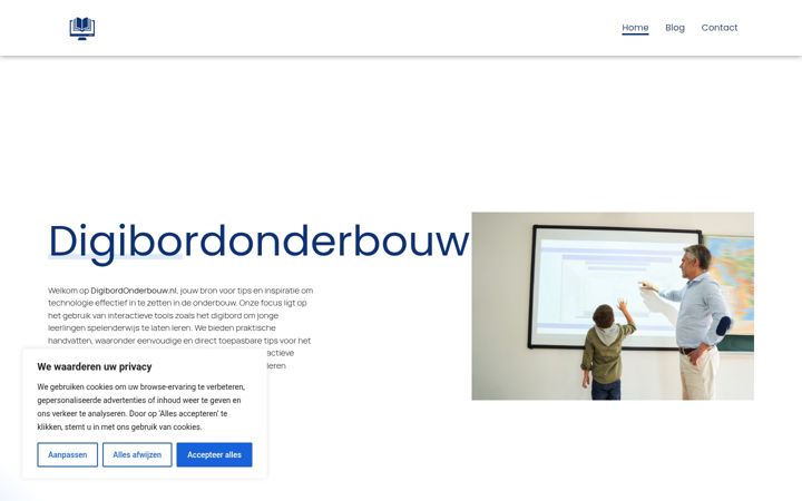 Captura de pantalla de digibordonderbouw.nl