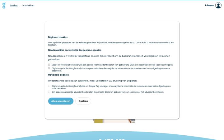 Screenshot von digibron.nl