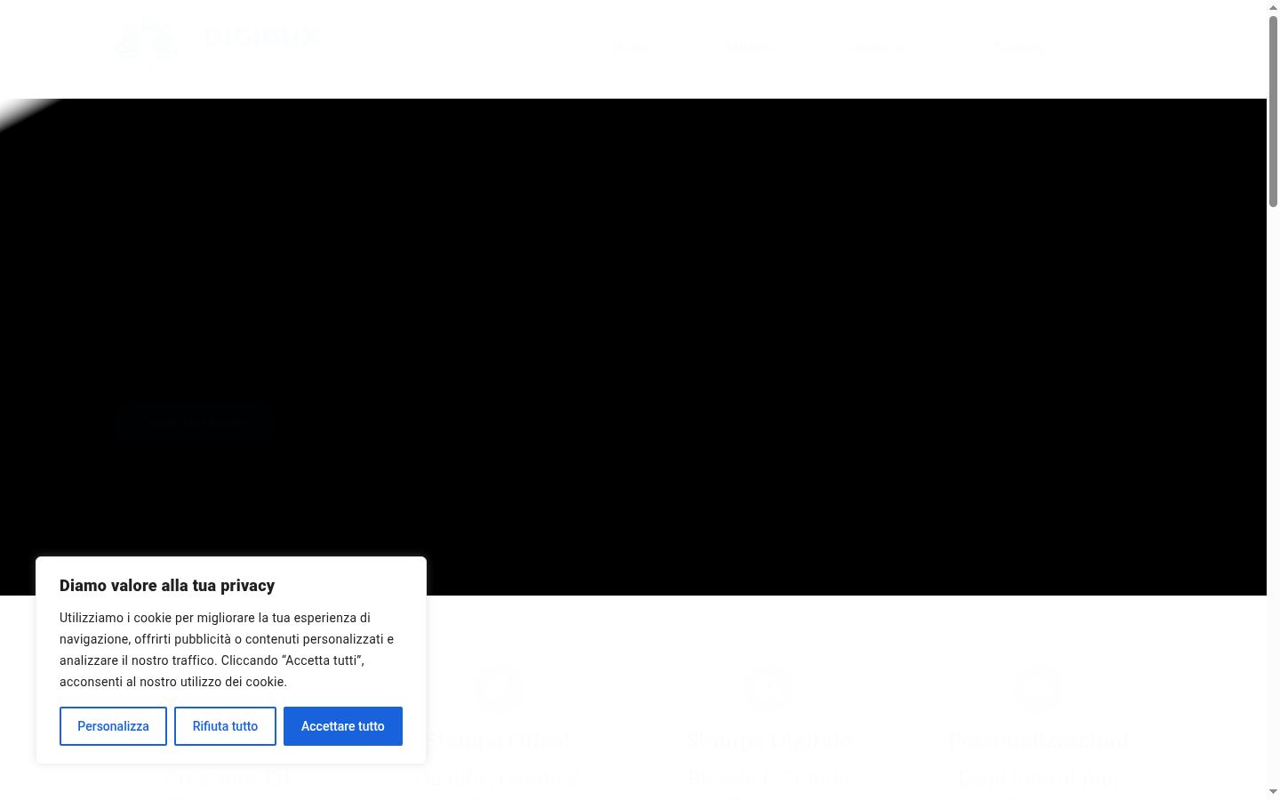 Screenshot des Einwilligungsbanners vor jeglicher Interaktion