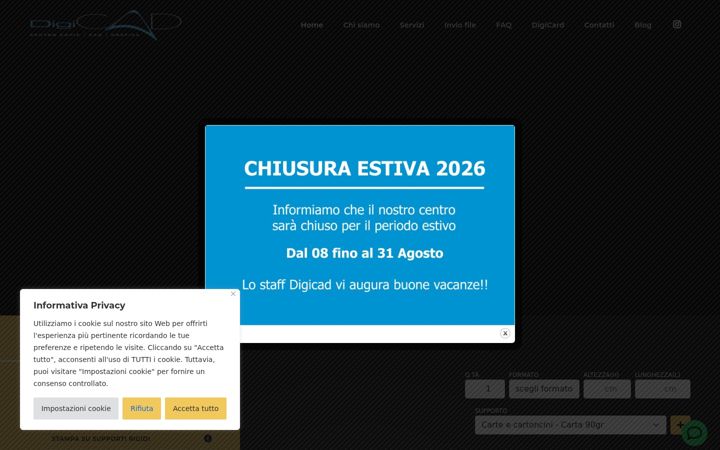 Screenshot von digicad.it