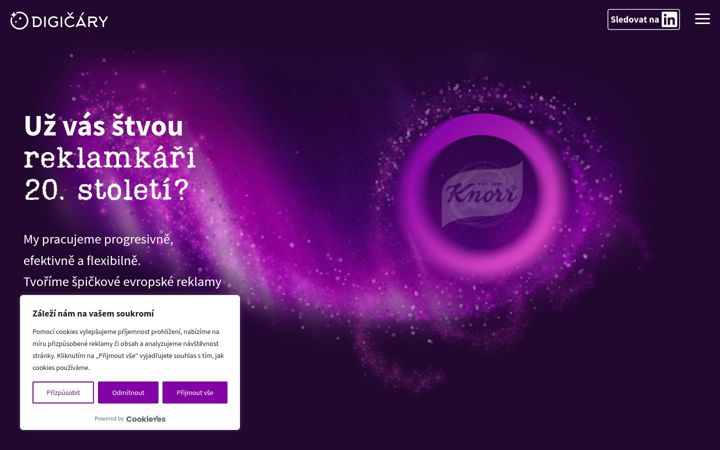 Skærmbillede af digicary.cz