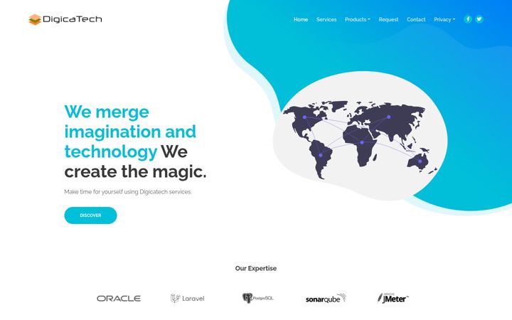 Screenshot of digicatech.com