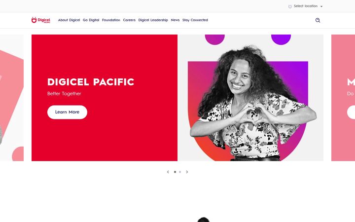 Screenshot of digicelpacific.com
