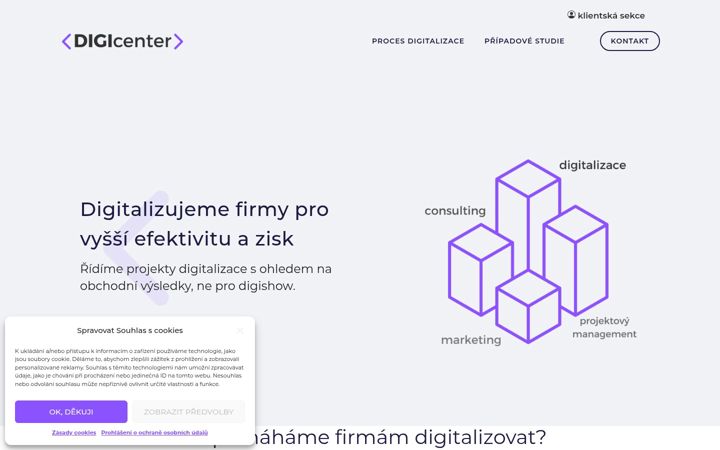 Skærmbillede af digicenter.cz
