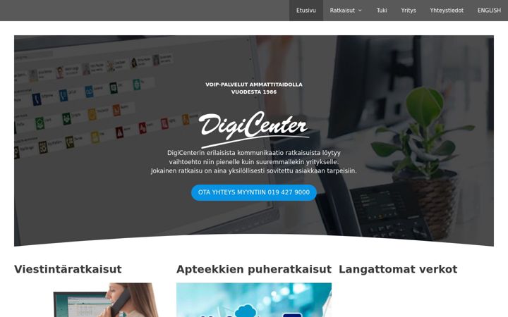 Skærmbillede af digicenter.fi