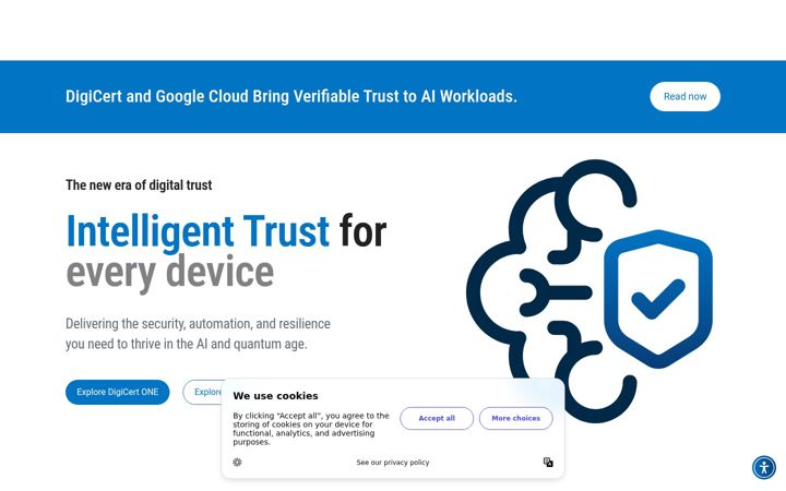 Screenshot ta' digicert.com