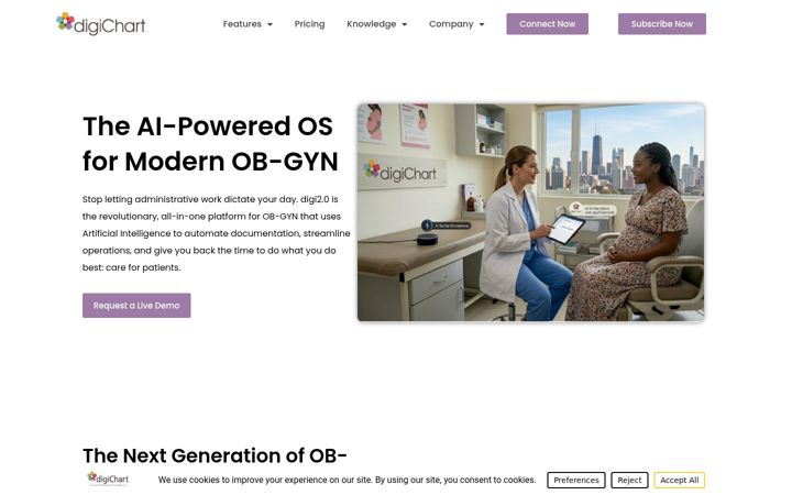Screenshot of digichart.com