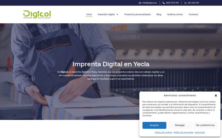 Ekraanipilt saidist digicol.es