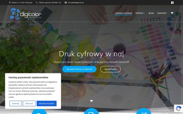 Snimka zaslona za digicolor.pl
