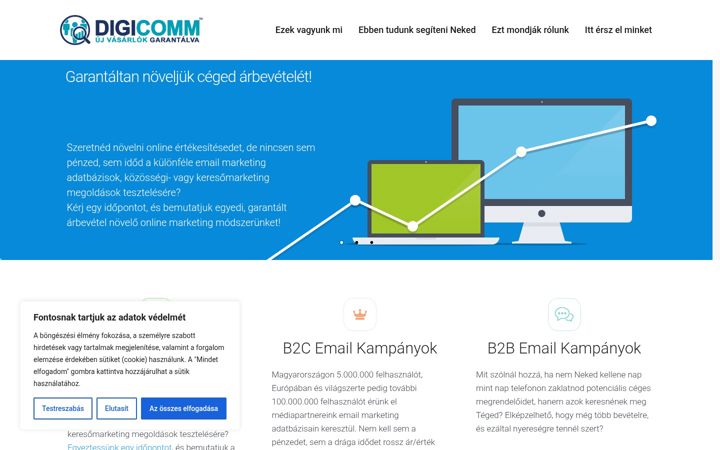 Screenshot of digicomm.hu