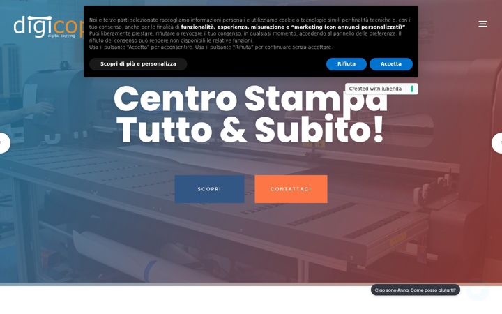 Skärmbild av digicopy.it