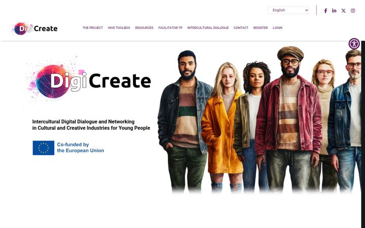 Screenshot of digicreate-empower.eu