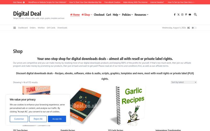 Zrzut ekranu digideal.co.uk