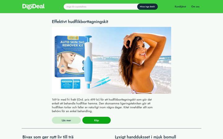 Screenshot ta' digideal.se