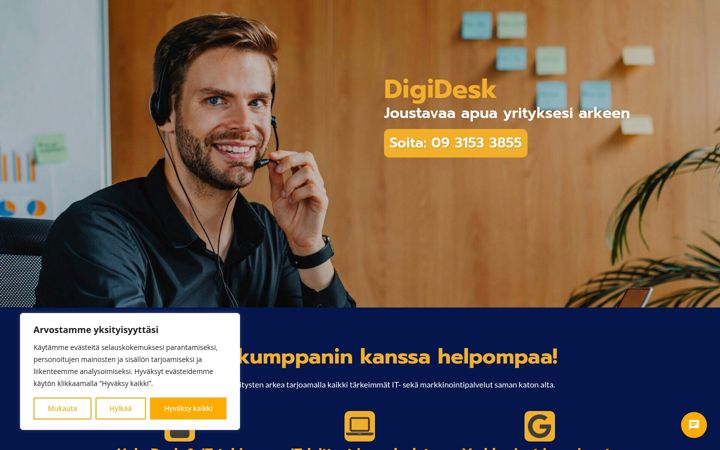 Skærmbillede af digidesk.fi