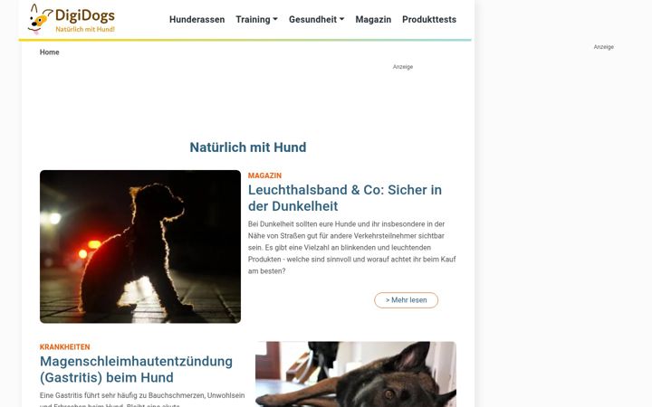 Screenshot of digidogs.de