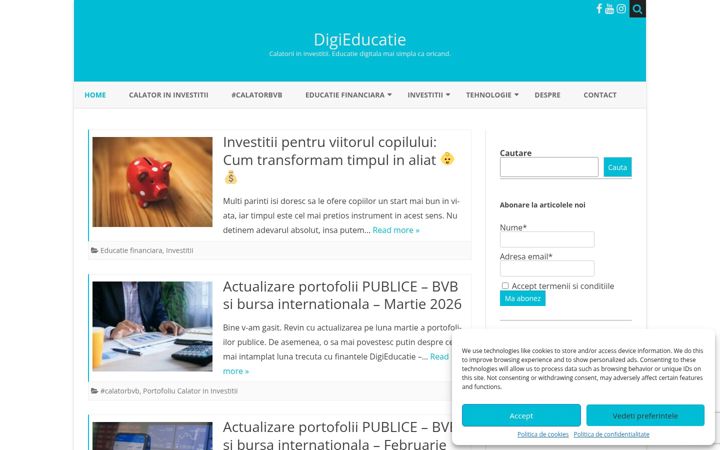 Screenshot of digieducatie.ro