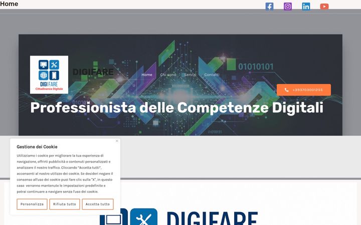 Screenshot ta' digifare.net