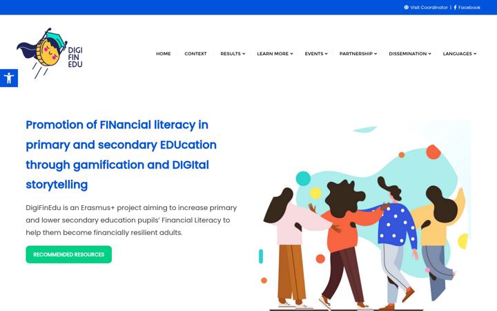 Screenshot of digifinedu.eu
