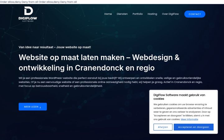 Екранна снимка на digiflow-software.nl
