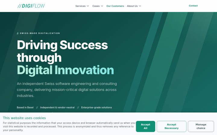 Screenshot of digiflow.ch