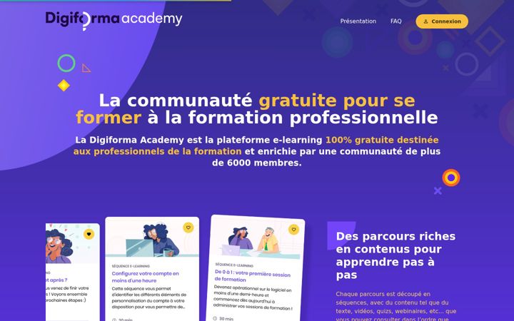 Screenshot of digiforma.academy