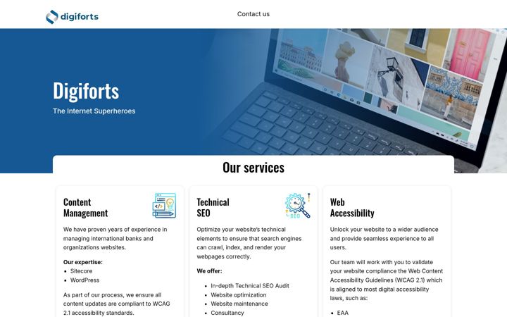 Screenshot of digiforts.com