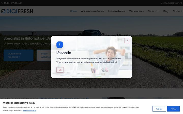 Екранна снимка на digifresh.nl
