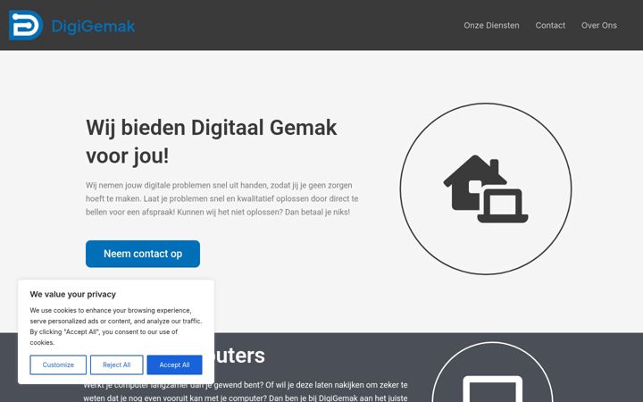 Screenshot ta' digigemak.net