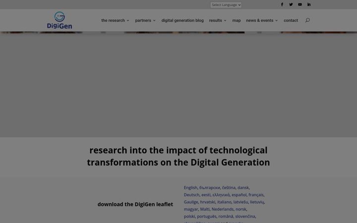 Screenshot of digigen.eu