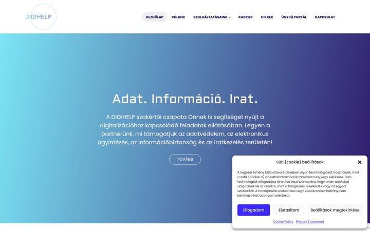 Screenshot of digihelp.hu