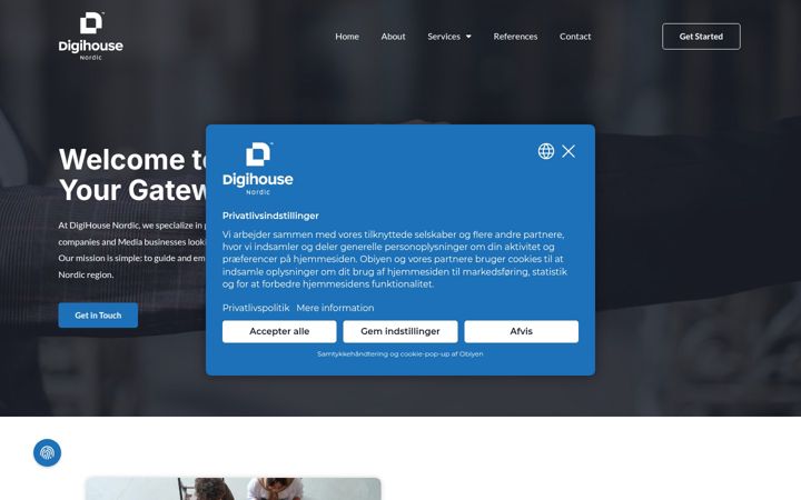 Screenshot of digihousenordic.com
