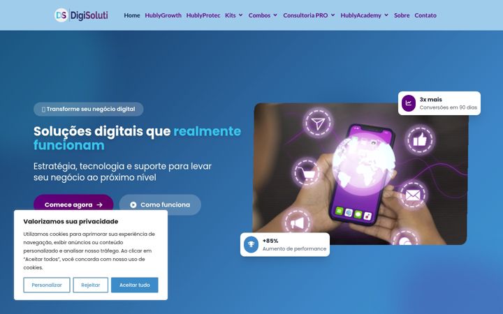 Captura de pantalla de digihubly.com.br