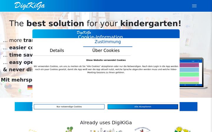 Screenshot of digikiga.de