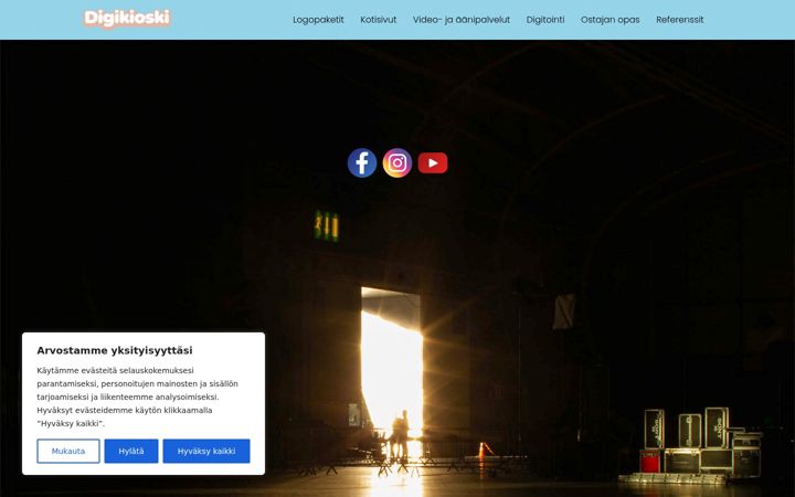 Snímek obrazovky digikioski.fi