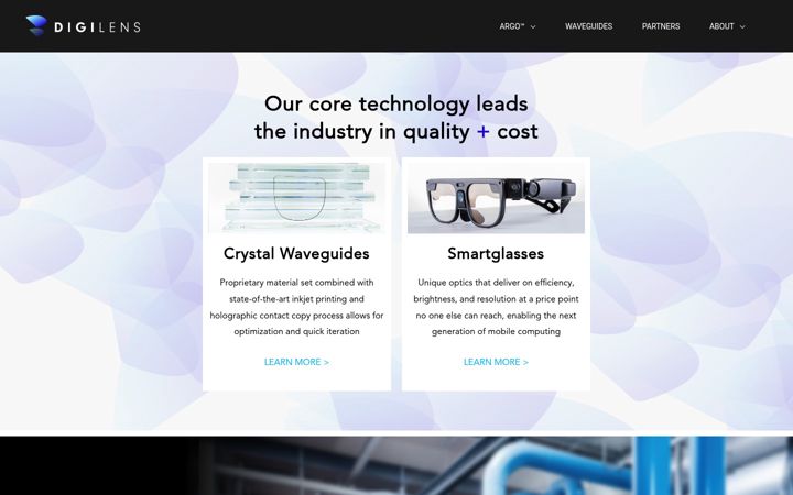 Screenshot of digilens.com
